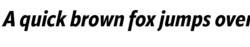 Preview of ApparatCond Extrabold Italic font