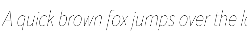Preview of ApparatCond Hairline Italic font