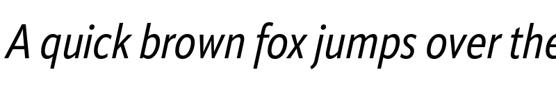 Preview of ApparatCond Italic font