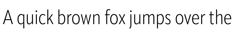 Preview of ApparatCond Light font