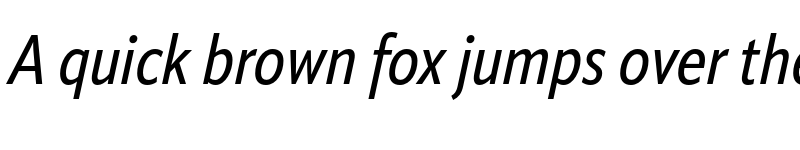 Preview of ApparatCond Medium Italic font