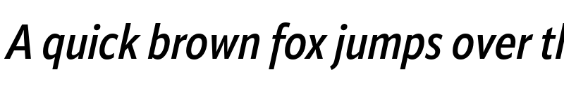 Preview of ApparatCond Semibold Italic font