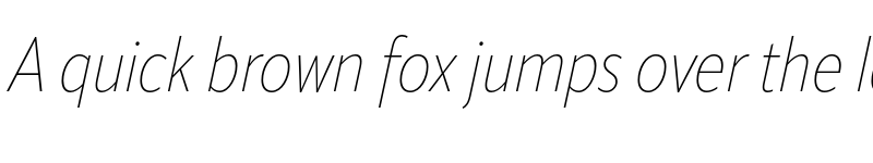 Preview of ApparatCond Thin Italic font