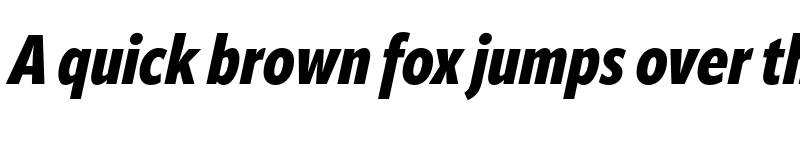 Preview of ApparatExtraCond Black Italic font