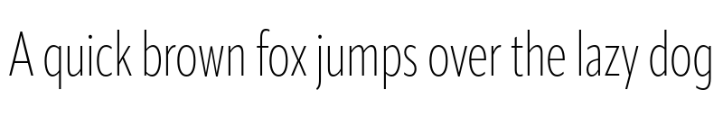Preview of ApparatExtraCond Extralight font