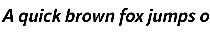 Preview of ApparatSemiCond Bold Italic font