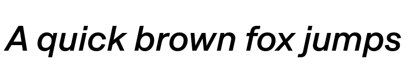 Preview of Approach TRIAL Medium Italic font