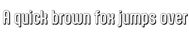 Preview of Aptly Medium Shadow font