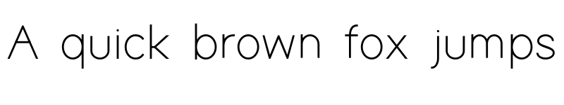 Preview of Aqua normal font