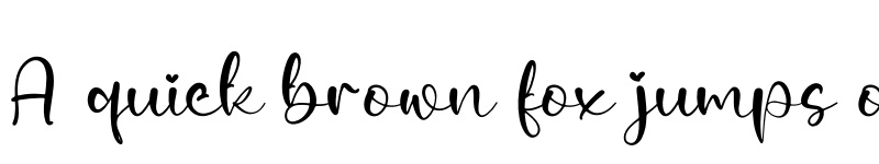 Preview of Aquella Lovely Regular font