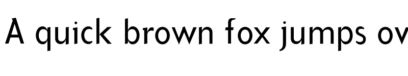 Preview of Arbitrary OT Regular font