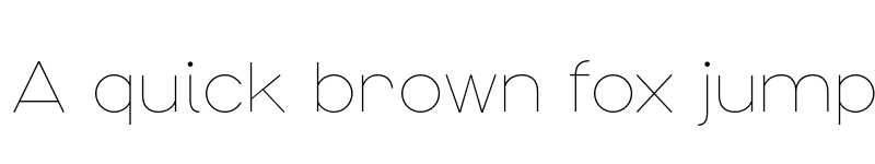 Preview of Arbotek Thin font