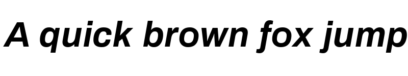 Preview of Archivo Bold Italic font