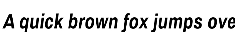 Preview of Archivo Narrow BoldItalic font