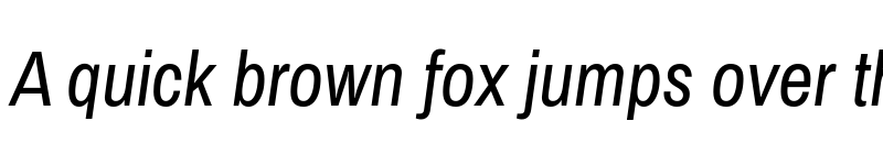 Preview of Archivo Narrow Italic font