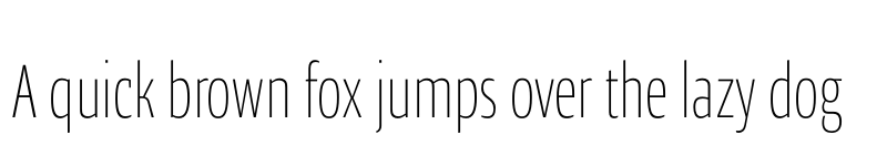 Preview of Ardoise Std Compact Thin font