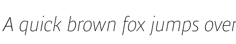 Preview of Ardoise Std Thin Italic font