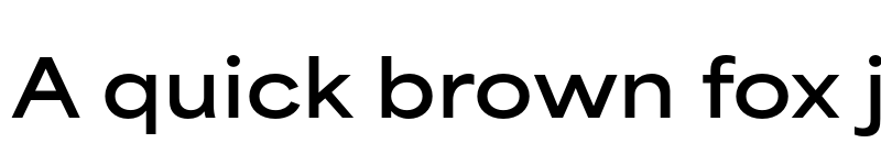 Preview of Area Extended Bold font