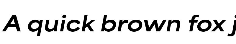 Preview of Area Extended ExtraBold Italic font