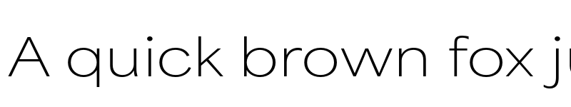 Preview of Area Extended Thin font