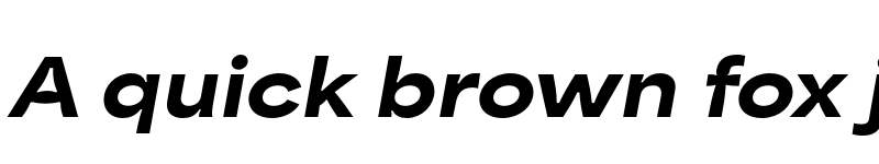 Preview of Area Inktrap Extended Black Italic font