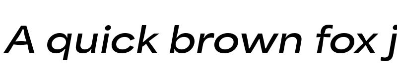 Preview of Area Inktrap Extended Bold Italic font