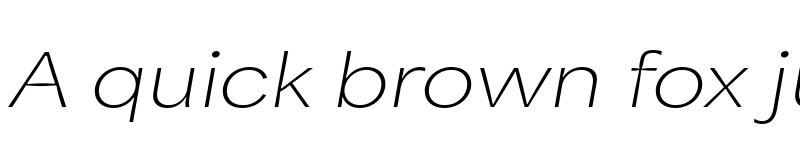 Preview of Area Inktrap Extended Thin Italic font