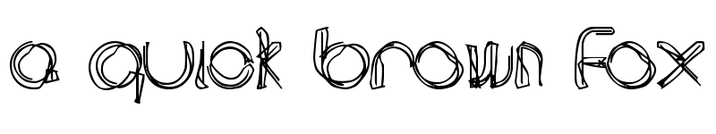 Preview of area LINEe Regular font