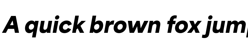 Preview of Area Normal Black Italic font