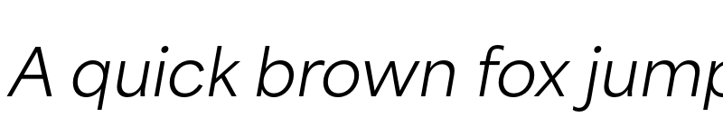 Preview of Area Normal Regular Italic font