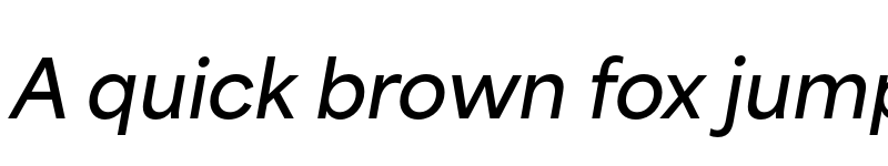 Preview of Area Normal SemiBold Italic font