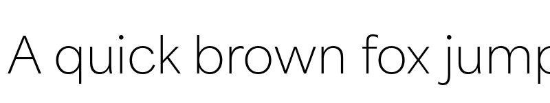 Preview of Area Normal Thin font