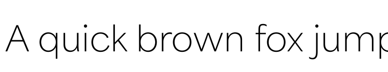 Preview of Area Variable Thin font