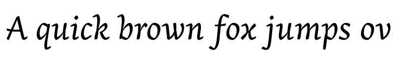 Preview of Arek Latin Italic font