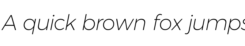 Preview of Argentum Sans ExtraLight Italic font