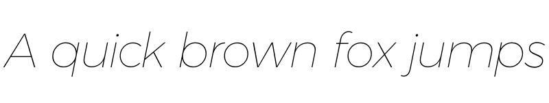 Preview of Argentum Sans Thin Italic font