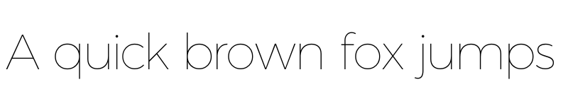 Preview of Argentum Sans Thin font