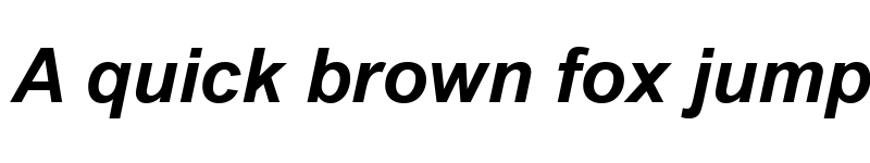 Preview of Arial Bold Italic font