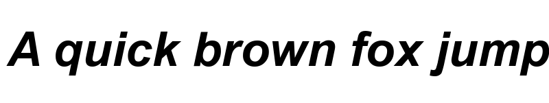 Preview of Arial CE Bold Italic font