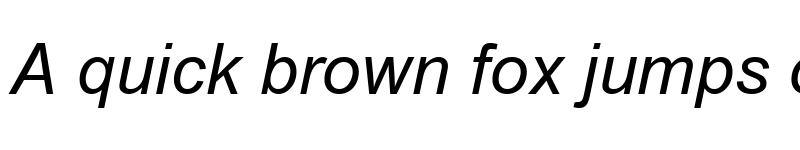 Preview of Arial GEO Italic font