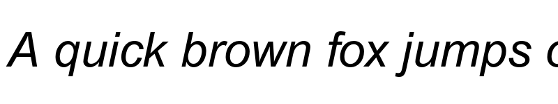 Preview of Arial MT Italic font