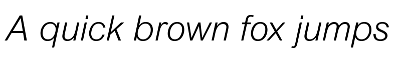 Preview of Arial MT Light Italic font