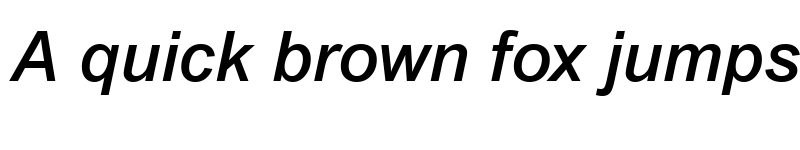 Preview of Arial MT Medium Italic font