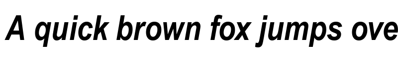 Preview of Arial MT Narrow Bold Italic font