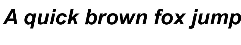 Preview of Arial MT Std Bold Italic font