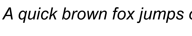 Preview of Arial MT Std Italic font
