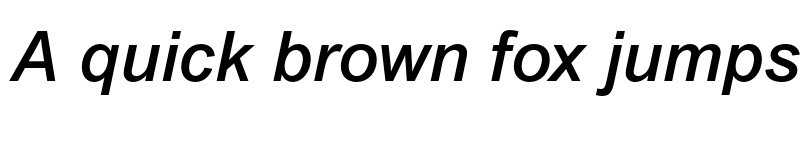 Preview of Arial MT Std Medium Italic font