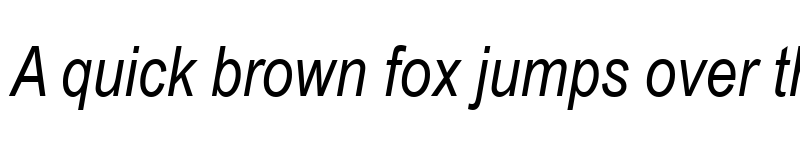 Preview of Arial Narrow Italic font