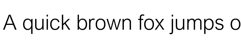 Preview of Arial Nova Light font