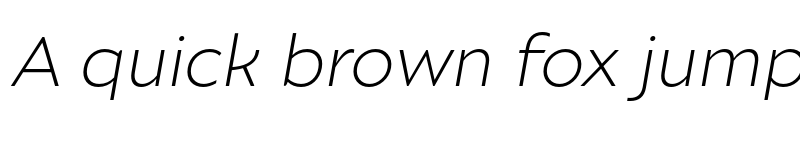 Preview of Ariana Pro Light Italic font